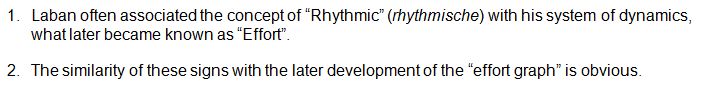 Notes to Rudolf Laban 1926 Choreographie