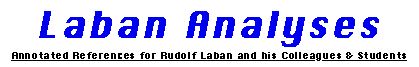 Laban Analysis Database